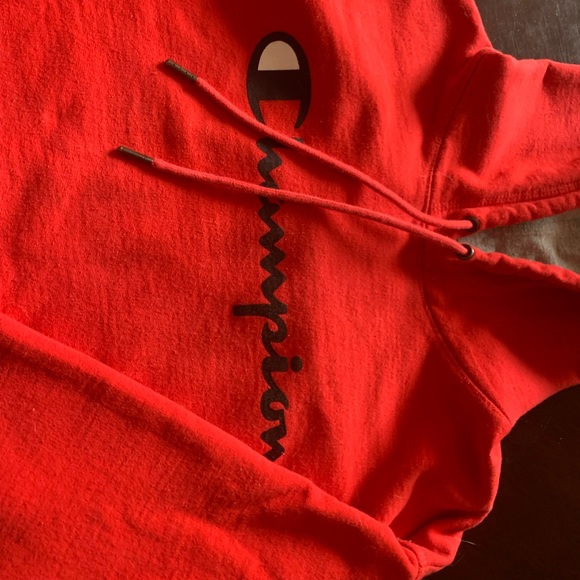 large red champion hoodie - Picture 2 of 2